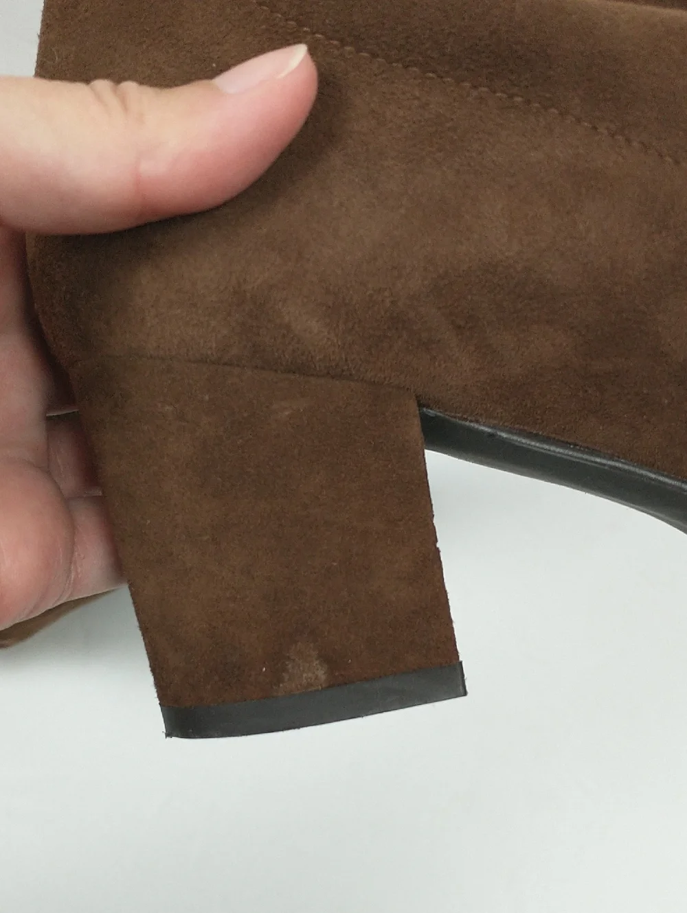 Stuart Weitzman Over-the-Knee Thighland Suede Leather Boots Womens 7.5 Brown